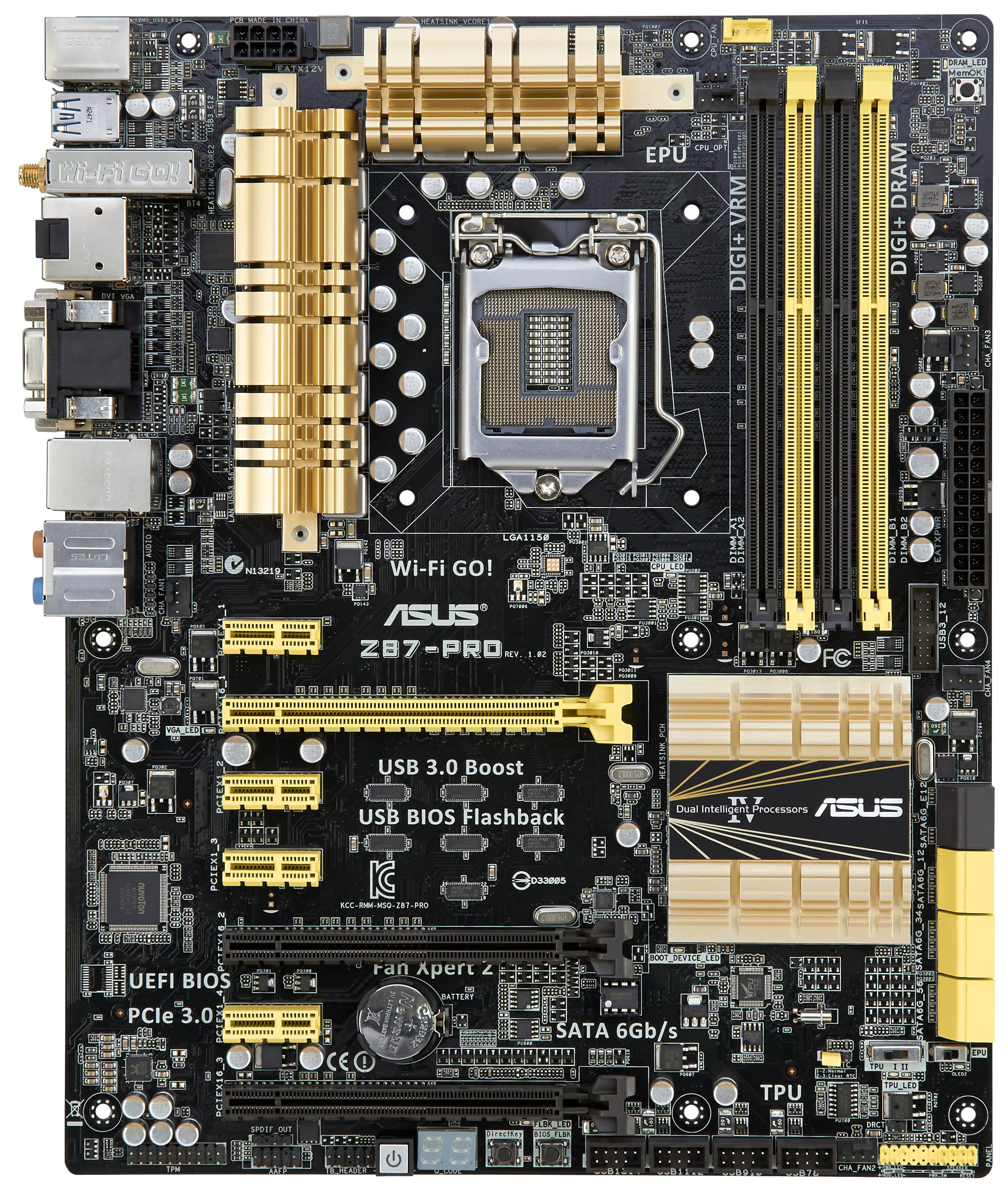 ASUS Z87-Pro Overview, Visual Inspection, Board Features